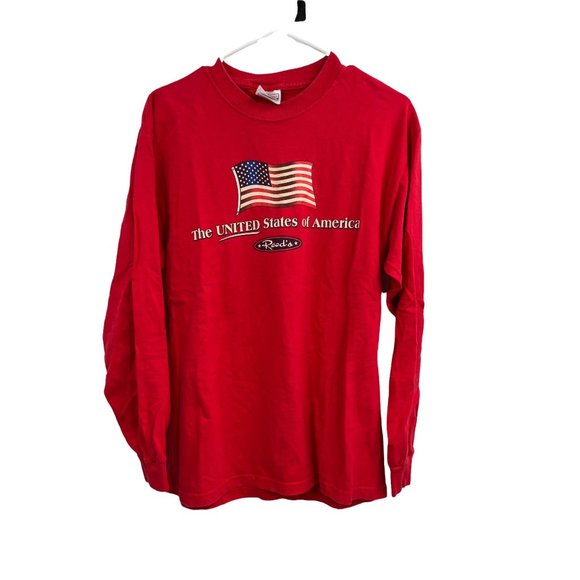 Reed's Department Store Red Long Sleeve Men's T-Shirt United States of America - Picture 1 of 5